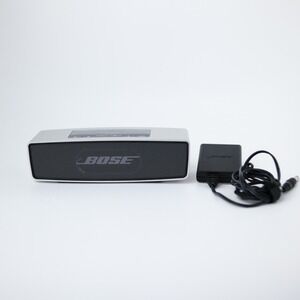 Bose SoundLink Mini Bluetooth Speaker Silver Wireless Portable Charging Cord